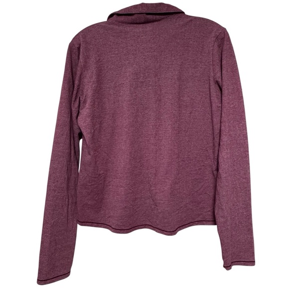 PATAGONIA - Women’s Organic Cotton Henley Long Sleeve Shirt - Purple - Large - Picture 3 of 10